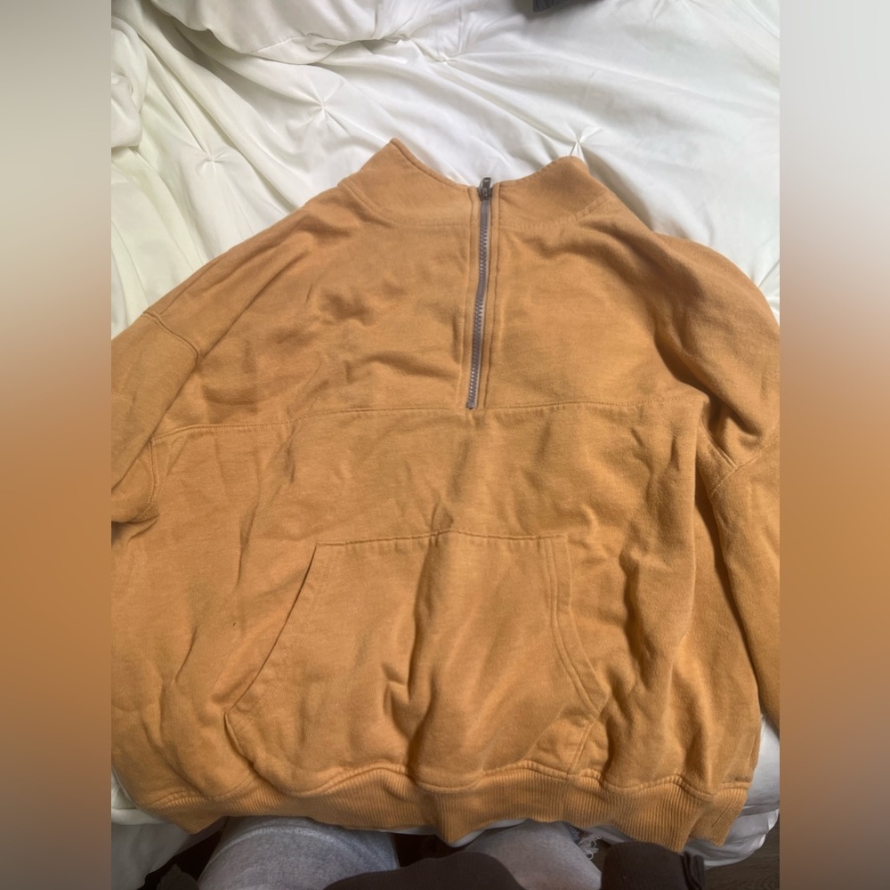 half zip up with front pocket